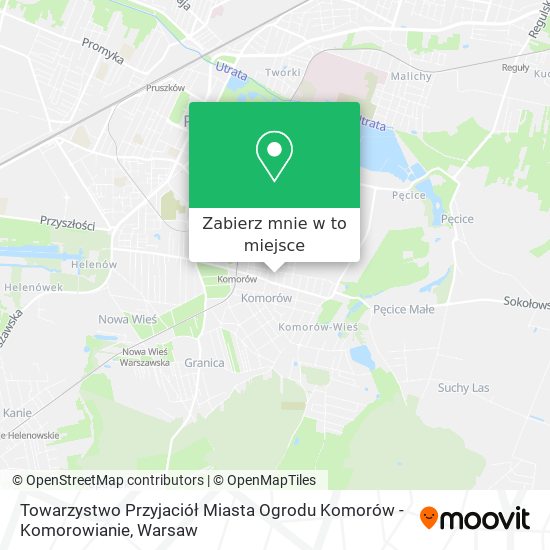 Mapa Towarzystwo Przyjaciół Miasta Ogrodu Komorów - Komorowianie