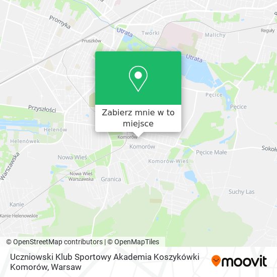 Mapa Uczniowski Klub Sportowy Akademia Koszykówki Komorów