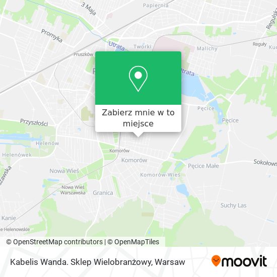 Mapa Kabelis Wanda. Sklep Wielobranżowy