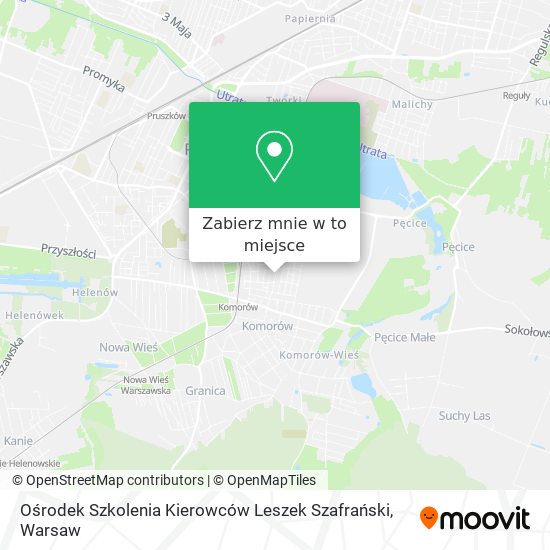 Mapa Ośrodek Szkolenia Kierowców Leszek Szafrański