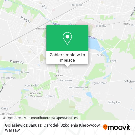 Mapa Gołasiewicz Janusz. Ośrodek Szkolenia Kierowców