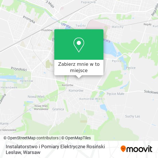 Mapa Instalatorstwo i Pomiary Elektryczne Rosiński Lesław