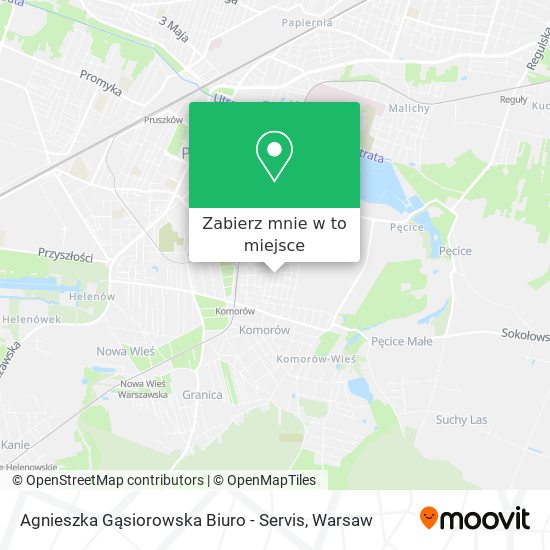 Mapa Agnieszka Gąsiorowska Biuro - Servis