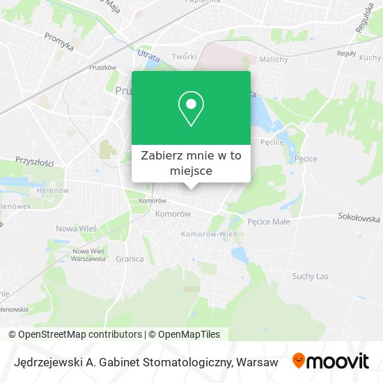 Mapa Jędrzejewski A. Gabinet Stomatologiczny