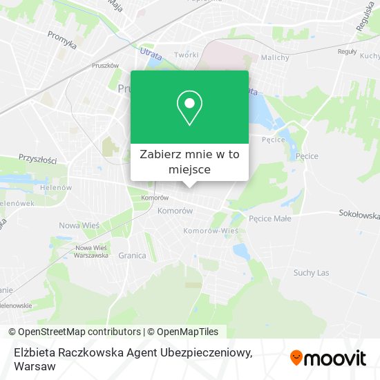 Mapa Elżbieta Raczkowska Agent Ubezpieczeniowy