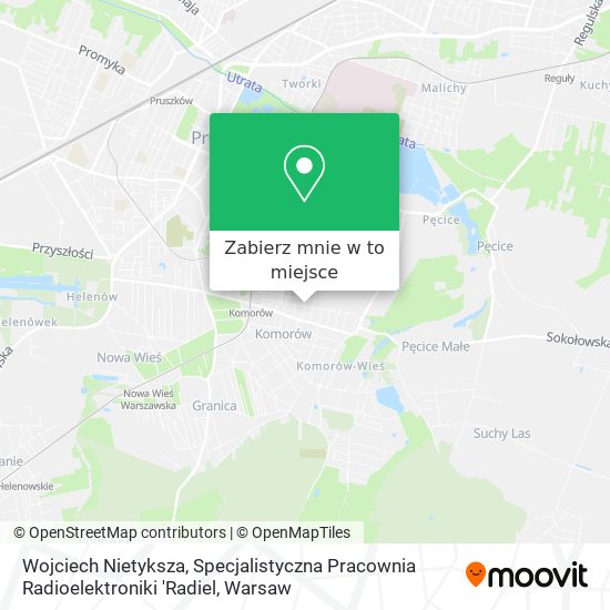 Mapa Wojciech Nietyksza, Specjalistyczna Pracownia Radioelektroniki 'Radiel