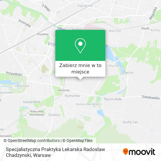 Mapa Specjalistyczna Praktyka Lekarska Radoslaw Chadzynski