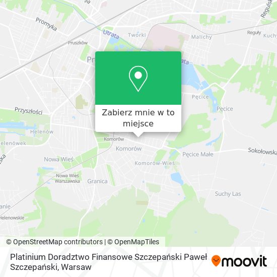 Mapa Platinium Doradztwo Finansowe Szczepański Paweł Szczepański