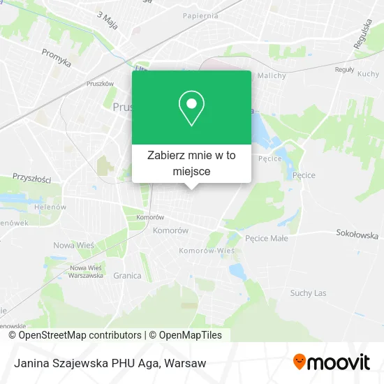 Mapa Janina Szajewska PHU Aga