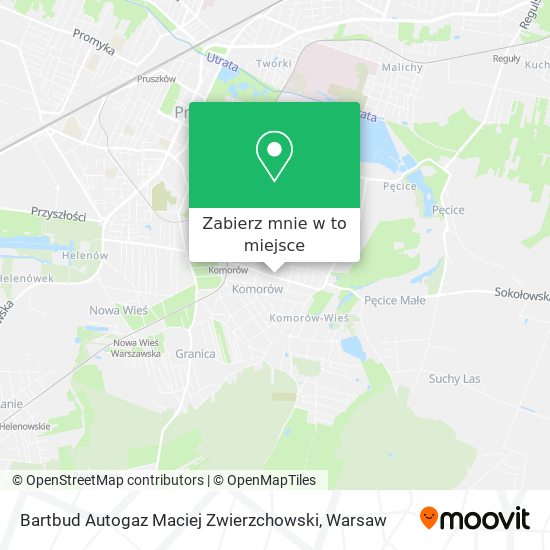 Mapa Bartbud Autogaz Maciej Zwierzchowski