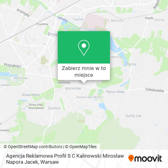 Mapa Agencja Reklamowa Profil S C Kalinowski Miroslaw Napora Jacek