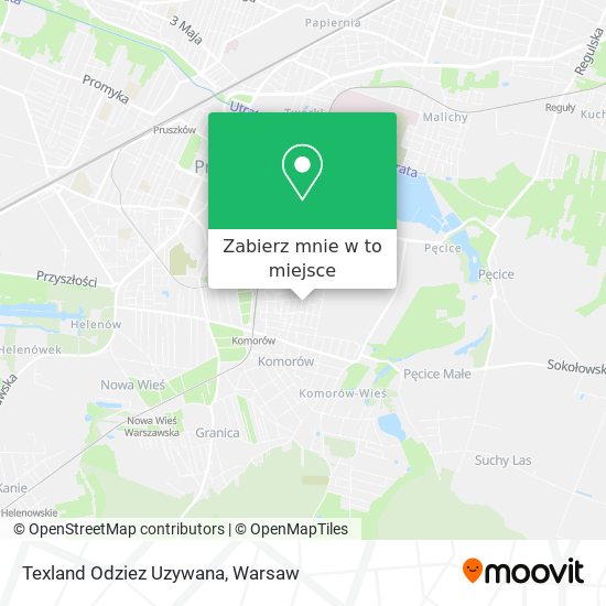 Mapa Texland Odziez Uzywana