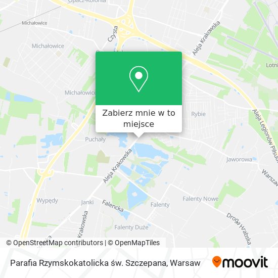 Mapa Parafia Rzymskokatolicka św. Szczepana