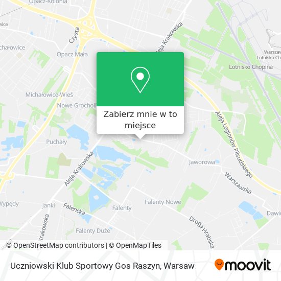 Mapa Uczniowski Klub Sportowy Gos Raszyn