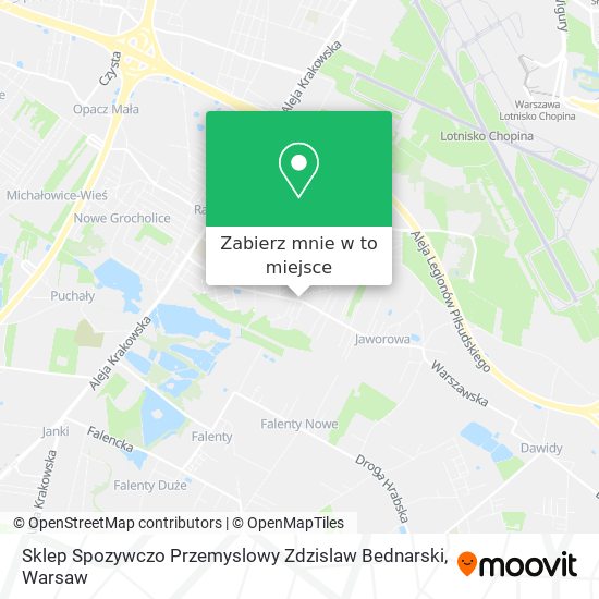 Mapa Sklep Spozywczo Przemyslowy Zdzislaw Bednarski