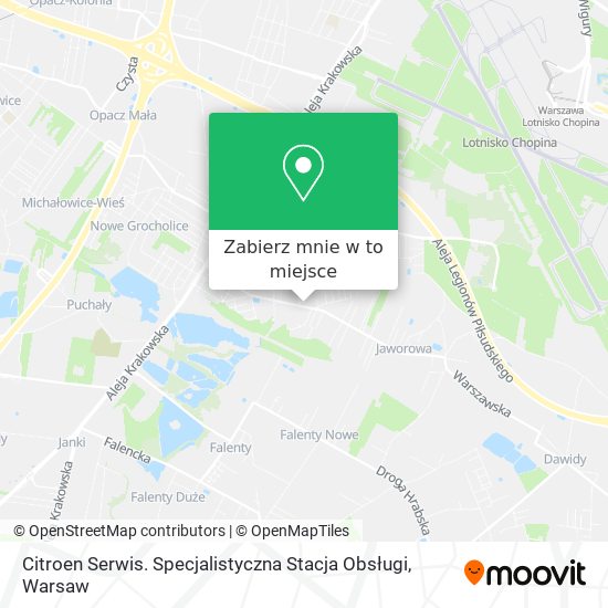 Mapa Citroen Serwis. Specjalistyczna Stacja Obsługi