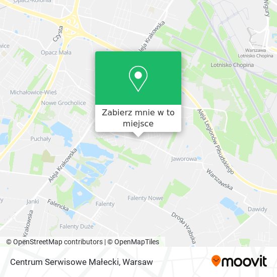 Mapa Centrum Serwisowe Małecki