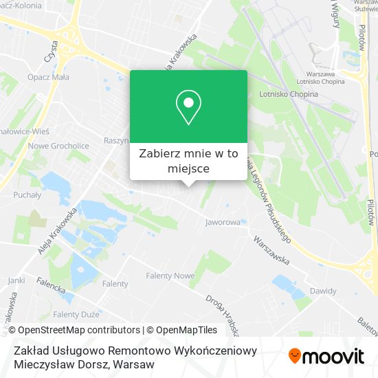 Mapa Zakład Usługowo Remontowo Wykończeniowy Mieczysław Dorsz