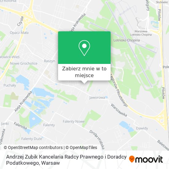 Mapa Andrzej Zubik Kancelaria Radcy Prawnego i Doradcy Podatkowego