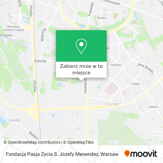 Mapa Fundacja Pasja Życia S. Józefy Menendez