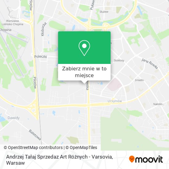 Mapa Andrzej Tałaj Sprzedaz Art Różnych - Varsovia