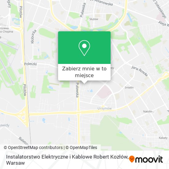 Mapa Instalatorstwo Elektryczne i Kablowe Robert Kozłów