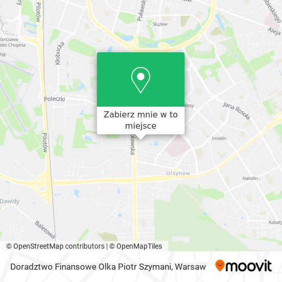 Mapa Doradztwo Finansowe Olka Piotr Szymani