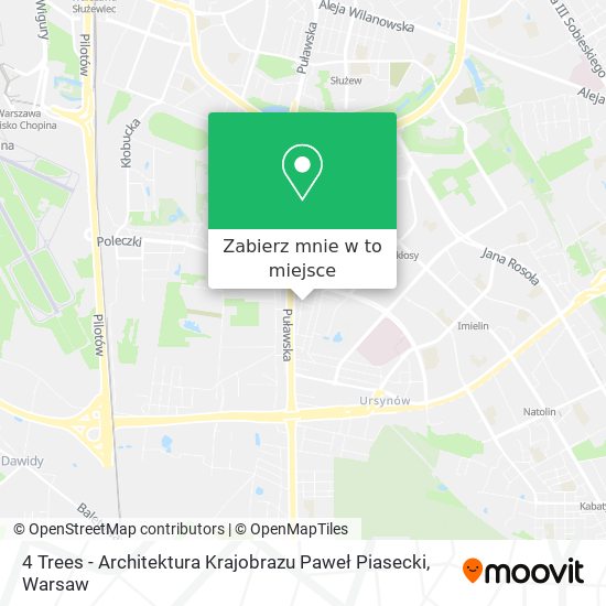 Mapa 4 Trees - Architektura Krajobrazu Paweł Piasecki