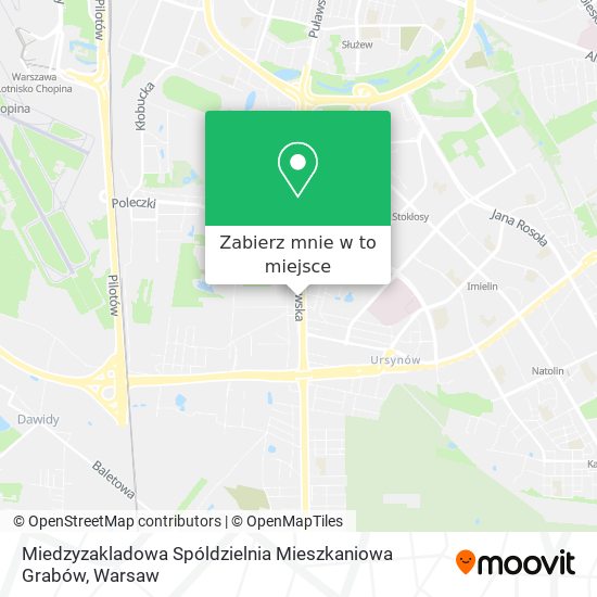 Mapa Miedzyzakladowa Spóldzielnia Mieszkaniowa Grabów