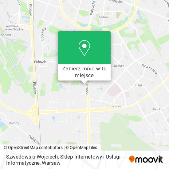 Mapa Szwedowski Wojciech. Sklep Internetowy i Usługi Informatyczne