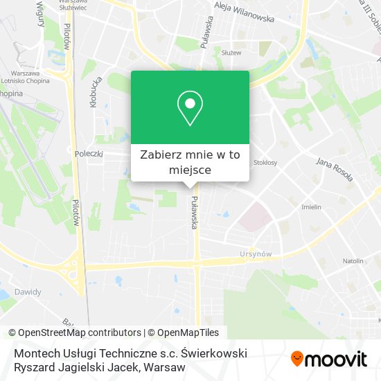 Mapa Montech Usługi Techniczne s.c. Świerkowski Ryszard Jagielski Jacek