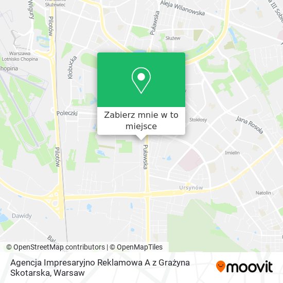 Mapa Agencja Impresaryjno Reklamowa A z Grażyna Skotarska