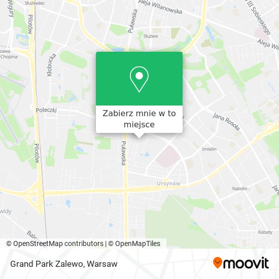 Mapa Grand Park Zalewo