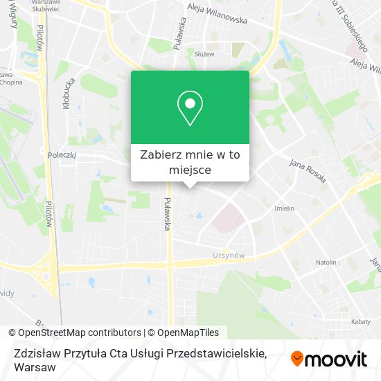 Mapa Zdzisław Przytuła Cta Usługi Przedstawicielskie