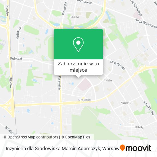 Mapa Inżynieria dla Środowiska Marcin Adamczyk