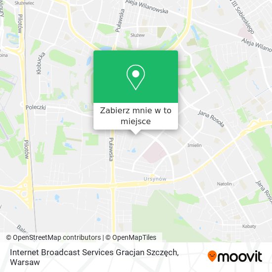 Mapa Internet Broadcast Services Gracjan Szczęch