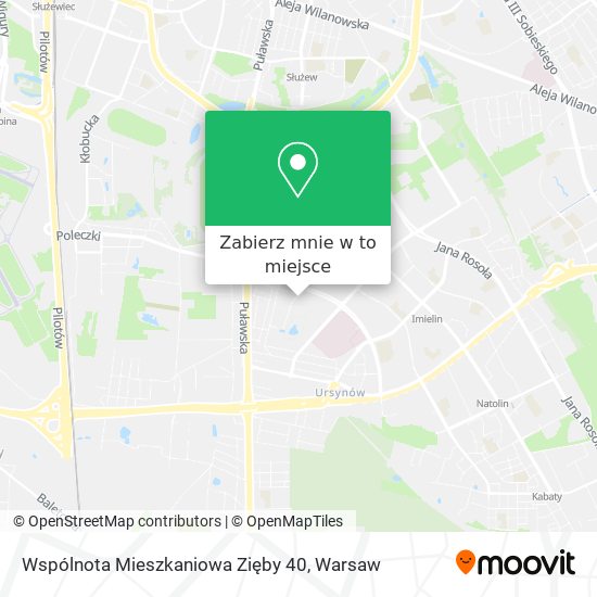 Mapa Wspólnota Mieszkaniowa Zięby 40