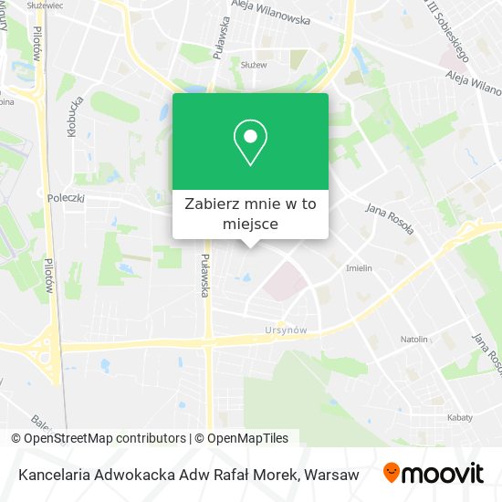 Mapa Kancelaria Adwokacka Adw Rafał Morek