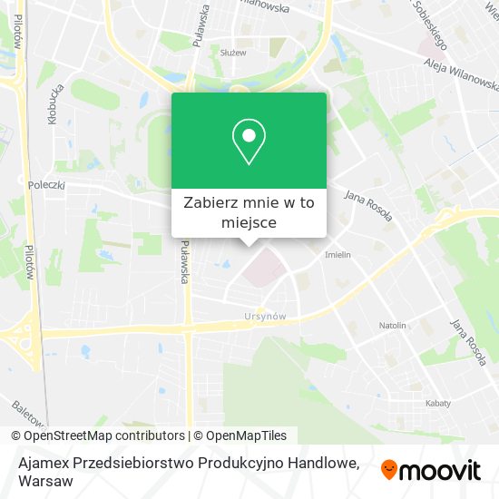 Mapa Ajamex Przedsiebiorstwo Produkcyjno Handlowe