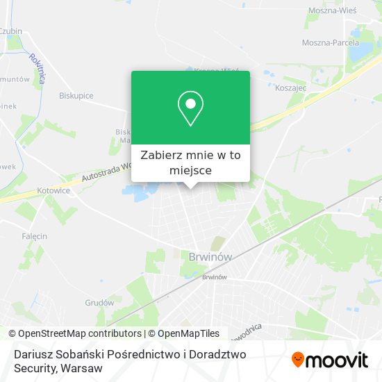 Mapa Dariusz Sobański Pośrednictwo i Doradztwo Security