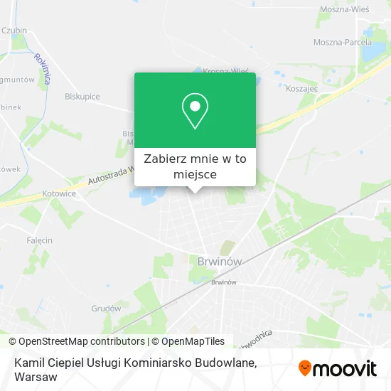 Mapa Kamil Ciepiel Usługi Kominiarsko Budowlane