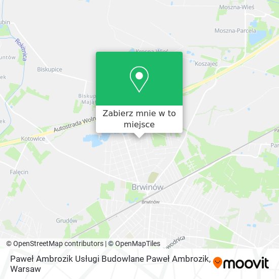 Mapa Paweł Ambrozik Usługi Budowlane Paweł Ambrozik