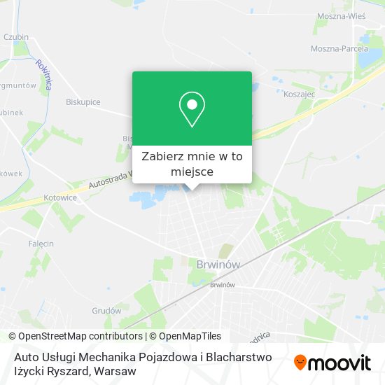 Mapa Auto Usługi Mechanika Pojazdowa i Blacharstwo Iżycki Ryszard