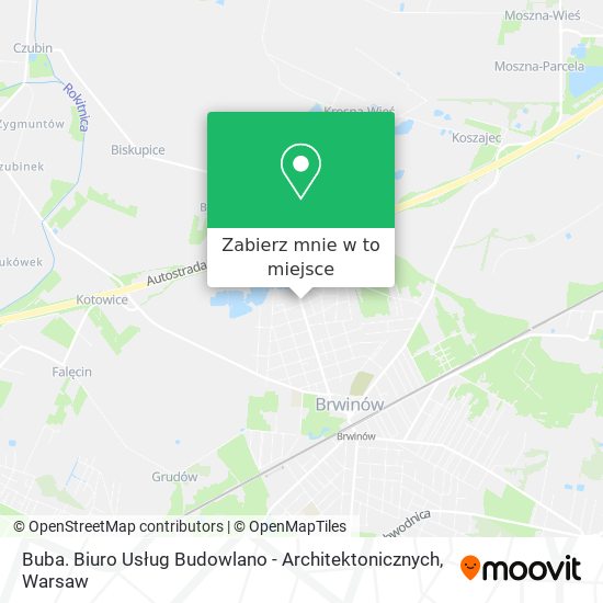 Mapa Buba. Biuro Usług Budowlano - Architektonicznych