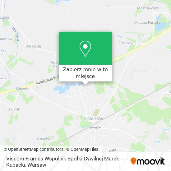 Mapa Viscom Frames Wspólnik Spółki Cywilnej Marek Kubacki