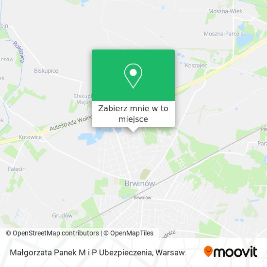 Mapa Małgorzata Panek M i P Ubezpieczenia