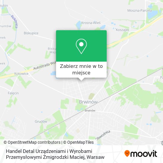 Mapa Handel Detal Urządzeniami i Wyrobami Przemysłowymi Żmigrodzki Maciej