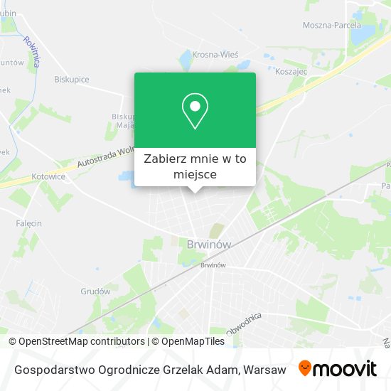 Mapa Gospodarstwo Ogrodnicze Grzelak Adam