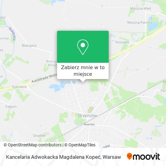 Mapa Kancelaria Adwokacka Magdalena Kopeć