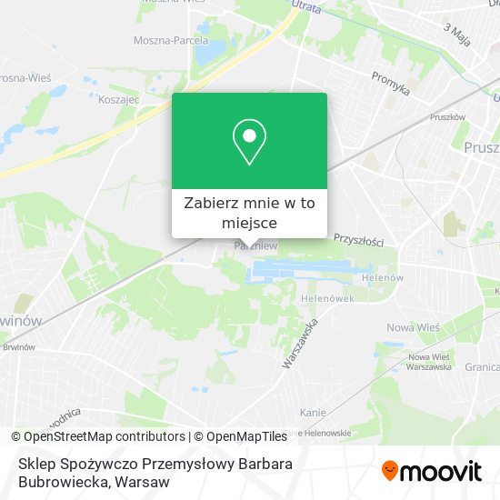 Mapa Sklep Spożywczo Przemysłowy Barbara Bubrowiecka